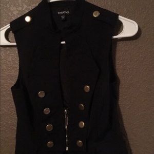 Bebe black vest